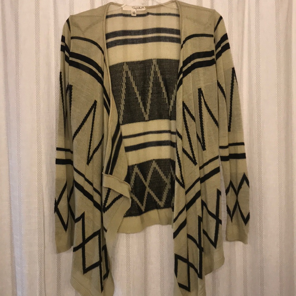 Tan & Black Cardigan!